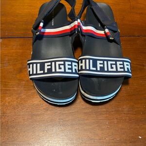Tommy Hilfiger Beckett Women’s Sandals Navy Blue Size 11 Medium